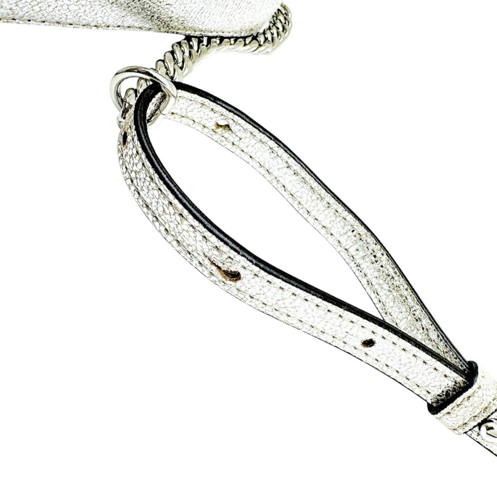JIMMY CHOO Silver Leather Shoulder Bag - Picture 10 of 12
